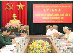 Tăng cường phối hợp về công tác nghiên cứu khoa học lý luận chính trị trong Quân đội